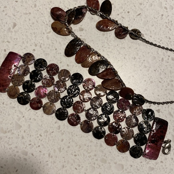 Set of 2 bracelet and necklace handmade delicate - Picture 4 of 4